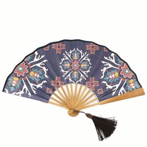 Abanicos Plegables Personalizados al por Mayor de Fábrica con Diseño de Libélula de Bambú, Estilos Pintados para Bodas, Ideales para Música y Eventos. - Product Image 4