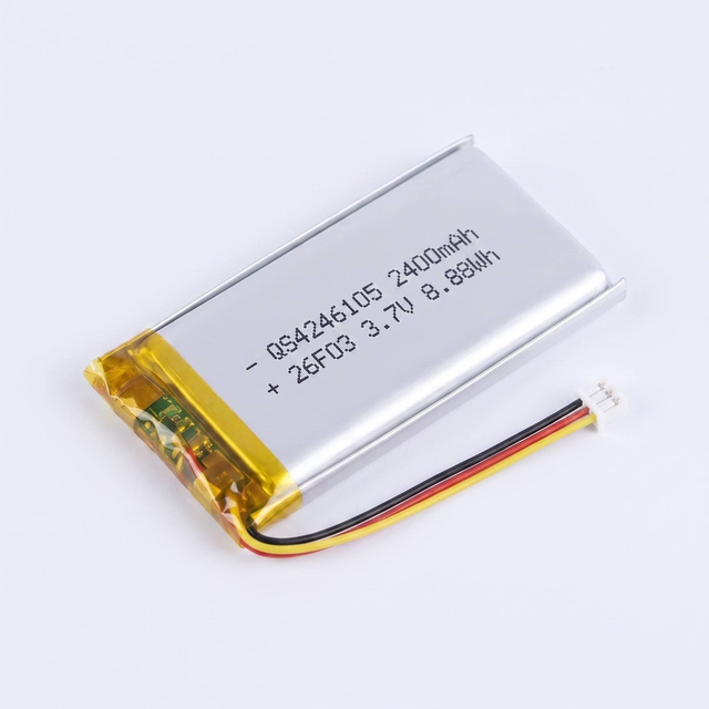 QS4246105-2400mAh 3.7V Rechargeable Li-Polymer Battery for Power Tools Walkie Talkie Printer Car Boat Camping Light