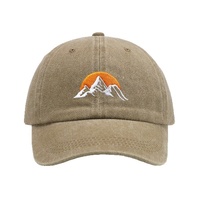 Nueva Gorra de Béisbol Unisex Modelo Transfronterizo para Hombre, Estilo Vintage Lavado y Desgastado, 100% Poliéster, 6 Paneles Curvos, Cuatro Estaciones