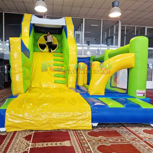 Castillo inflable comercial con forma de reactor radiactivo para niños, con tobogán. - Product Image 2