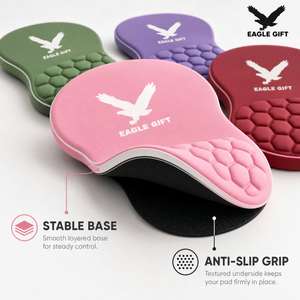 แผ่นรองข้อมือคีย์บอร์ดเกมมิ่งแบบ Ergonomic พร้อมโลโก้สั่งทำพิเศษ วัสดุเมมโมรี่โฟมนุ่ม รองรับแขน แผ่นรองเมาส์ยางกันลื่น บรรเทาอาการปวด มีสินค้าพร้อมส่ง - Product Image 4