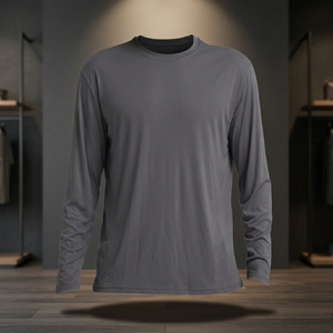 Men's UPF 50+ Long Sleeve Printed Breathable UV Protection Rash Guard <b>Shirt</b> <b>Hiking</b> Fishing Swimming Knitted Sporty 220 Grams - Product Image 2
