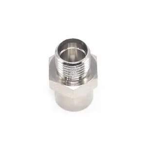 Customized Milling Machining CNC Part Stainless Steel Dispensing Locking Head Adapter Screw End
