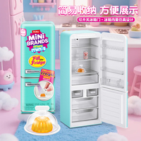 Mini-réfrigérateur jouet en plastique pour jeu d'imitation, jouets de cuisine pour les 8 ans et plus, réfrigérateur gourmet avec boules