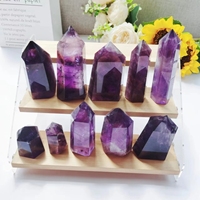 Vente en gros de haute qualité améthyste point guérison cristal violet améthyste tour modèle pour décor Feng Shui technique polie