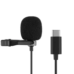 Yönlü Mini taşınabilir Clip-on profesyonel kravat klip gizli cep cep telefonu Mini mikrofon akıllı cep telefonu için mikrofon