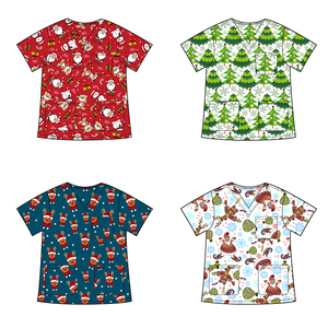 Tendance coloré uniforme d'infirmière beauté gommages robe infirmière chirurgicale uniforme hôpital médical imprimé gommages uniforme hôpital femmes - Product Image 4