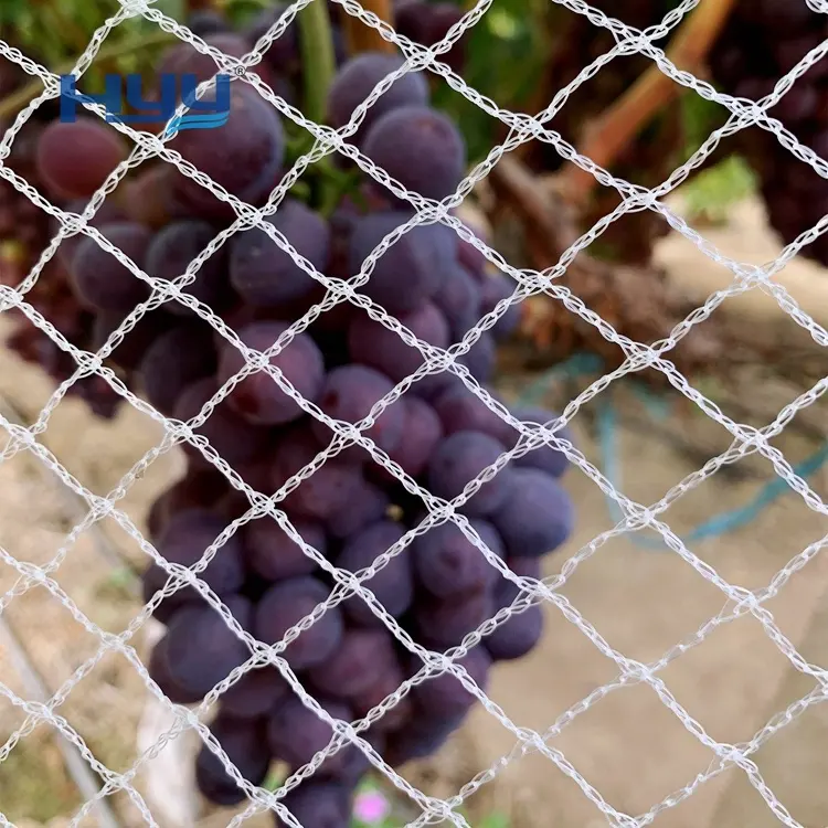 Rede de pássaros branca sem nós HDPE para fazenda, bom preço