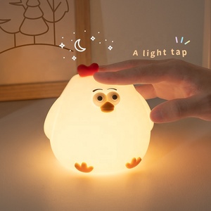 Luz de noche <span class=keywords><strong>LED</strong></span> inteligente recargable por USB, diseño moderno, sombra blanca, carga inalámbrica para niños, luz decorativa para el hogar regulable - Product Image 3