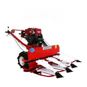 hand walking type 4G120 self propelled rice reaper machine 8 hp engine power tiller tractor reaper price pakistan