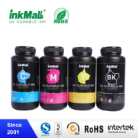 InkMall vivo duro de color Led UV de tinta para Konica 512 / 512i plana UV impresora de inyección de tinta utilizada para la caja del teléfono celular de impresión