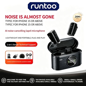 AI noise reduction SX101 capacitive lavalier wireless microphone Type-C connector, suitable for iPhone Android Vlogging - Product Image 1