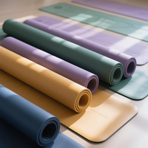 Tapete de <span class=keywords><strong>Yoga</strong></span> Profesional de Caucho Natural y PU, Diseño de Extremos Arqueados, Agarre Antideslizante, Ideal para <span class=keywords><strong>Yoga</strong></span> Caliente, Pilates, Estudio y Entrenamiento en Casa - Product Image 2