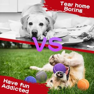 Custom Durable Eco-Friendly Rubber <b>Dog</b> Tennis <b>Balls</b> with Built-in Squeaker-Promotional Pet Gifts & Giveaways with Logo - Product Image 4