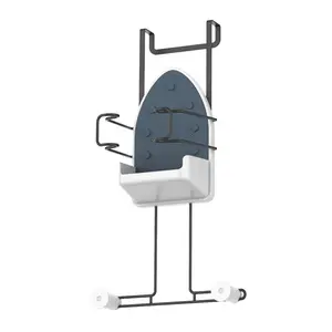 Over the Door Hanging Iron and Ironing Board Holder,Iron Board Hanger Support ironing Boards of Different Leg Types
