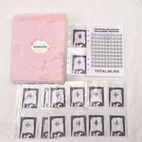 A5 Binder Photo card Holder Kawaii Plüsch Fotoalbum Kpop Idol Photo cards Sammeln Sie Buch Student School Notebook Briefpapier