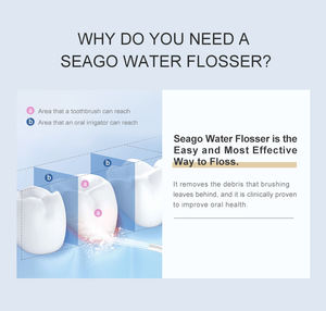 OEM Çok Satan Seago SG-833 Taşınabilir Diş Duşu Kablosuz Temizleyici Diş Ağız Duşu Masaj Fonksiyonlu CE Sertifikalı - Product Image 5
