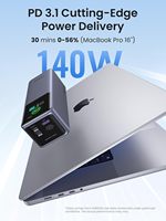 UGREEN Nexode Power Bank 25000mAh 200W Chargeur portable PD 3.1 Chargement rapide 90Wh Batterie 3 ports avec écran intelligent