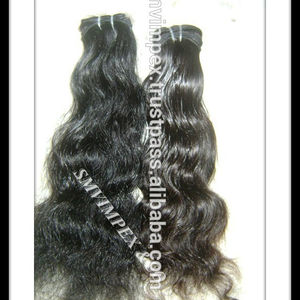 Extension de cheveux indiens naturels vierges Remy, tissage de cheveux humains, machine double trame, convient à toutes les couleurs de l'Inde - Product Image 2