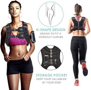 Chaleco de Pesas Multifuncional para Gimnasio con Correas Ajustables para Hombres y Mujeres, Chaleco de Pesas para Gimnasio en Casa, Fitness, Running y Entrenamiento - Product Image 4