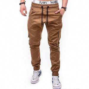 Wholesale <b>Men's</b> Retro Cargo Trousers Combats Work Loose Workwear Pants Outdoor Hiking Casual Polyester Cotton Pants Pantalon - Product Image 4