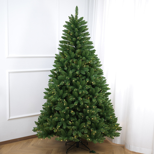 Sapin de Noël automatique en PVC pointu |   LED pré-éclairées |   Pour le salon, la chambre à coucher, le centre commercial |   Best-seller - Product Image 1