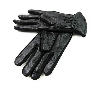 Gants de moto en cuir de chèvre, longueur poignet, design sportif, respirants, non doublés, pour le cyclisme et les activités de plein air - Product Image 1