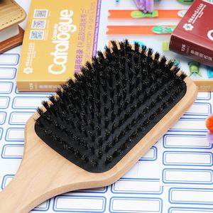 Electric <strong>Ladies</strong> Hair <strong>Comb</strong> Factory Direct All-Wool Air Bag <strong>Comb</strong> with Air Cushion Massage Wood Handle Special Design for Home Use - Product Image 3