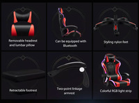 Chaise de jeu en similicuir durable pour cybercafé