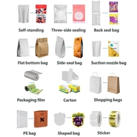 Op maat gemaakte 8oz 12oz 250g 500g 1kg achtzijdig gesealde staande pouches met hersluitbaar vlakke bodem, koffiebonenzakken, ventiel, dierenvoer, offsetdruk