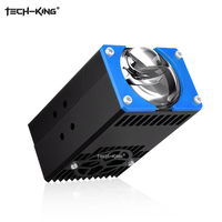 TECH-KING GT1 12V 24V Phare de calandre LED universel super lumineux 140W 6000K avec lentille de projecteur à faisceau bas/loin IP67 pour voiture et camion