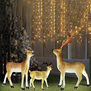 Venta al por mayor del OEM de Navidad al aire libre de fibra de vidrio de estatuilla de luz Led para <span class=keywords><strong>la</strong></span> decoración de vacaciones - Product Image 1