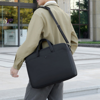 15.6" 17" Light Waterproof Computer Bag Portable Briefcase Waterproof Laptop Shoulder Bag for Laptop