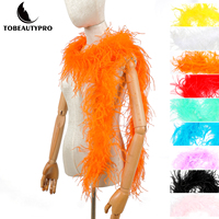 Écharpe plume d'autruche Boa pour la maison fête mariage décor de noël bricolage artisanat vêtements Costume danse robe Accecssoy