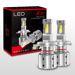 Siêu sáng 12000lm X20 Led Đèn Pha Bóng đèn H4 H7 H11 H13 9007 với G-XP Led Chip <span class=keywords><strong>130</strong></span> Wát đôi ống đồng làm mát xe đèn pha - Product Image 1