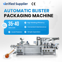 Machine d'emballage et de scellage automatique à grande vitesse pour plaquettes plates en aluminium, comprimés et capsules