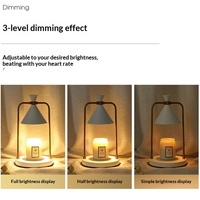 Lampe chauffe-bougie en métal, à intensité variable, électrique, pour la fonte de cire et la diffusion d'arômes, pour la décoration intérieure