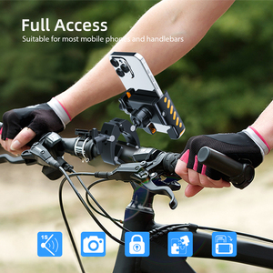 Colf Cart Support de téléphone Support de téléphone réglable Rotation à 360 ° Berceau de dégagement à un bouton pour vélo Moto Gym Tapis roulant Poussette - Product Image 6