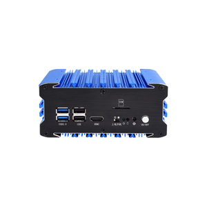 Incorporato 5G Mini Pc con Rs232 4 * USB3.0, industriale Fanless Pc 4 LAN per i dati supervisionare Din Rail - Product Image 3