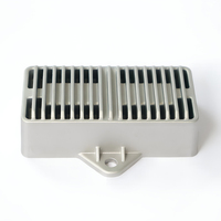 Boîtier de dissipateur thermique en aluminium moulé sous pression sur mesure, usinage CNC, surface anodisée noire pour pièces automobiles