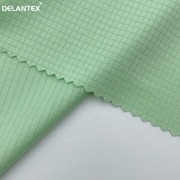 Delantex Feuchtigkeitsableitender Atmungsaktiver Leichter Karierter Netzstoff für Mädchen-Outdoor-T-Shirts Ohne Futter