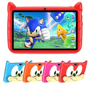 Tablet infantil personalizado Android 7.0 800x480 para crianças, tablet educacional de 7 polegadas 2 + 16GB com câmera dupla, tablet infantil personalizado de 2024