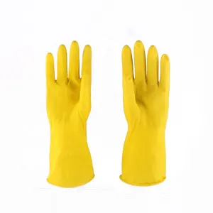 good quality natural latex household gloves rubber latex for housekeeping dish car pet bathroom laundry washing use