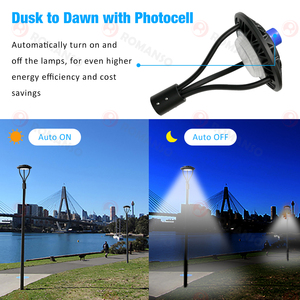 IP65 130Lm/W 60W 100W 150W ETL CETL ROHS 5 Years Warranty Photocell Motion Sensor 0-10V Dimming LED Post Top Lamp for Street - Product Image 3