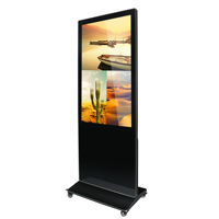 Kiosque à écran tactile numérique de 32 à 75 pouces, FHD IPS 178 °   Affichage interactif Android RK3568 à large angle de vue pour centre commercial
