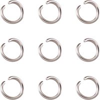 Porte-clés rond en fer argenté avec double boucle et anneaux fendus, support pour pièces de monnaie, impression offset, pour artisanat DIY, art et collection