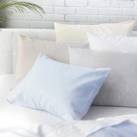 Cotton Satin High Quality White Pillowcases 300TC Polyester Cotton Satin King Size For Hotel Bedding Set