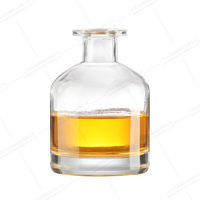 Diffuseur de parfum de luxe 500ml en verre avec bouchon en caoutchouc Gravure vide Manipulation de surface