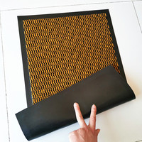 Tapis de sol extérieur 100 % PP, tapis moderne à poils, support en PVC, lavable, rembourré, motif original, adapté aux animaux domestiques, antidérapant