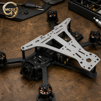 Pièce de cadre de drone en aluminium découpée au laser de précision, composant UAV découpé au laser CNC